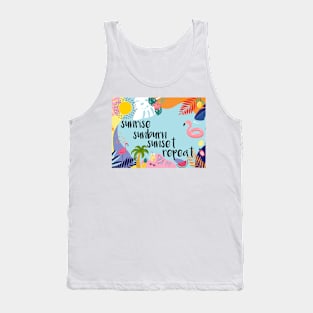 Sunrise, sunburn, sunset, repeat Tank Top